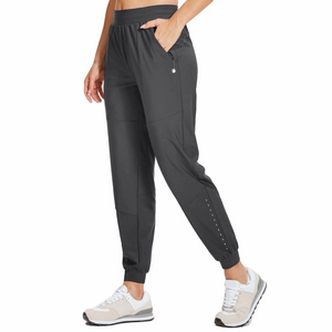 Willit Grey Elsstic Waist Activewear Sporty Athletic Pants Cuff Ankles XXL Lady